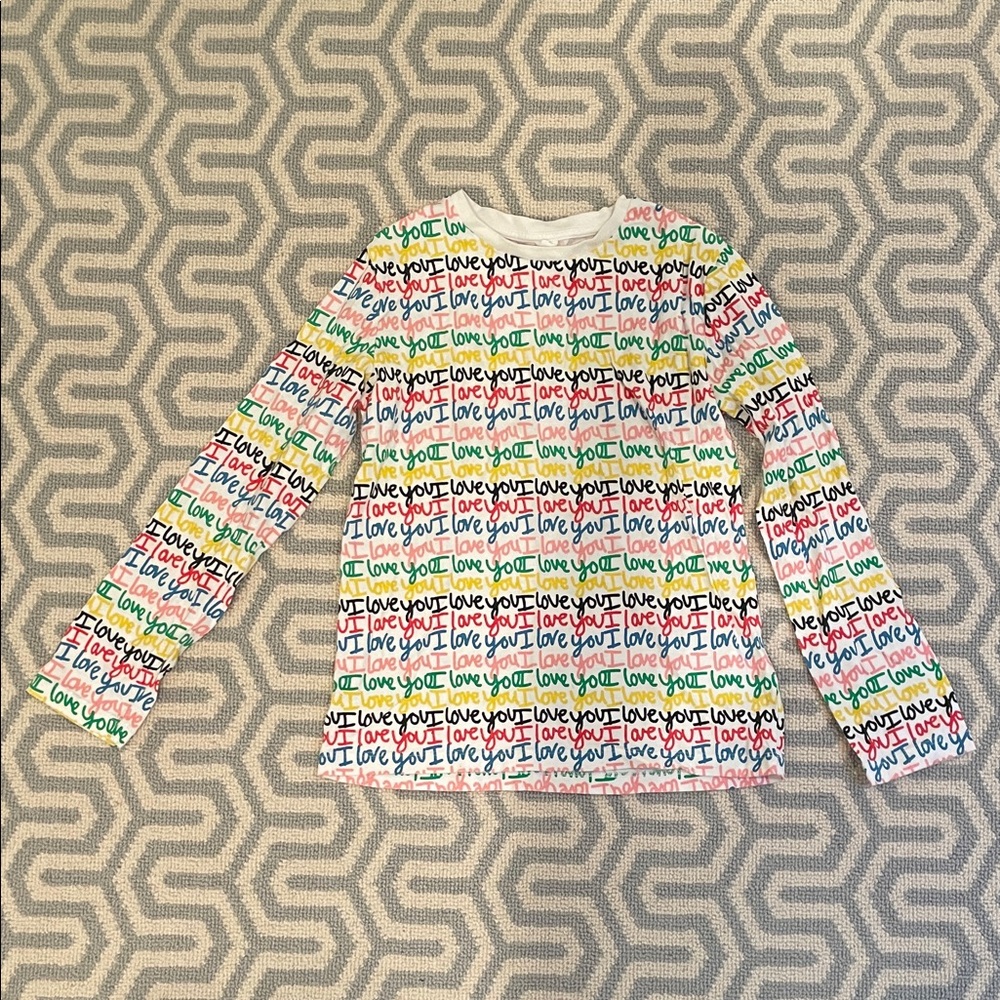 Stella McCartney Multicolor 'I Love You' Long Sleeve Tee